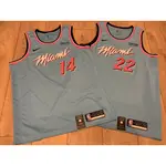 NBA球衣 JIMMY BUTLER 熱火 城市 藍南灣 SW球迷版 NIKE 含贊助標 吉巴 巴特勒