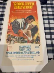 Gone With the Wind Aussie ORIGINAL Daybill 1971 Movie Poster