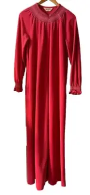 Vintage Vanity Fair Robe Housecoat Velvety Soft Full Length Pink NOS NWT Small
