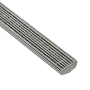DrainTEK Custom Wedge Wire Shower Grate - 45mm - Brushed Finish (2001mm-2500mm)