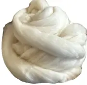 8 Oz Very Fine 19 Micron Merino Wool Roving Top, Natural White Undyed