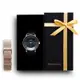 【THEODORA'S】限定禮盒Aurora手錶+替換錶帶2入組-瘋馬皮錶帶-精品紋淺卡其【希奧朵拉】
