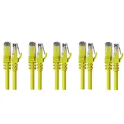 5x Cruxtec Cat6 Ethernet Cable 3m f/10BASE-T/100BASE-T/1000BASE-T Ethernet