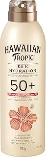 [Hawaiian Tropic] Silk Hydration Sunscreen Spray SPF50+ 175g, 12-Moisture, Non-greasy, 4-Hour Water Resistant