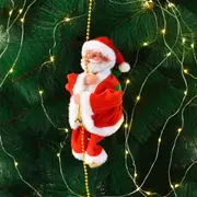 Santa Claus Climbing Rope Christmas Electric Musical Toy Dance Singing Xmas Kid
