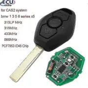 Ecusells 315lp / 315mhz /433mhz /868mhz 3b Remote Key With Pcf7953 Id46 Chip For Bmw Cas2 5 Series E46 E60 E83 E53 E36 E38