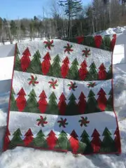 Pine Ridge Throw Quilt Pattern by Kris Poor of Poorhouse Quilt Designs