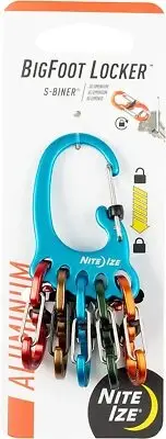 Nite Ize KLKBFA-03-R6 Aluminum-Assorted Bigfoot Locker KeyRack