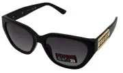 Guess Sunglass Womens Black Cat Eye Smoke Gradient Lens GO00004 1B