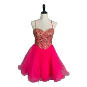 DAVE & JOHNNY Corset Prom Homecoming Dress Cocktail Dress Gown Size 7 8 $320