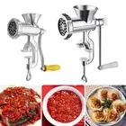Manual Meat Grinder Aluminium alloy Mincer Table Hand Crank Tool Vegetables