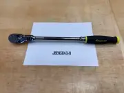 Snap-on Tools USA NEW HI-VIZ 1/2" Drive Soft Grip Flex Head Ratchet SHF80AHV