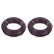 22AWG Gauge Stranded Hook-Up Wire PVC Tinned Copper Wire 30m/100ft Brown