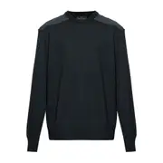 [Paul & Shark] Paul & Shark Wool Shoulder-patch Sweater XXXL BLACK