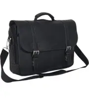 Kenneth Cole Reaction Show Business 16” Colombian Leather Messenger Bag