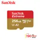 SanDisk Extreme 新規 256GB microSD UHS-I V30 A2 記憶卡公司貨