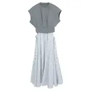 [3.1 Phillip Lim] Sweatshirt Combo Dress