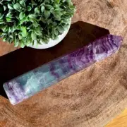 Watermelon Fluorite Big Statement Tower with Rainbows HQ Crystal Point