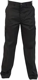 [Absolute Apparel] Mens Combat Workwear Trouser (UK Size: 50 inches short) (Black)