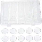 DOITOOL 1 Set Transparent Coin Capsules Holder Professional Coin Protectors for Collectors and Exhibitions