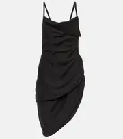 [Jacquemus] Jacquemus La Robe Saudade voile minidress UK 16 black