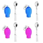 Camping Spoon Fork with Rotary Folding Handle Outdoor Tableware