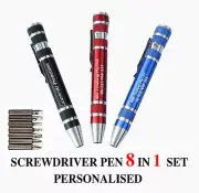 Screwdriver Pen 8 in 1 Set personalised