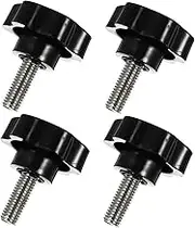 SOLUSTRE 4pcs Threaded Clamping Knob Star Handle Replacement for Tightening and Loosening for Machine Tools and Umbrella Bases