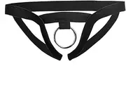 [iiniim] Men's Crotchless G-String Bikini Underwear, O-Ring Lingerie Underpants