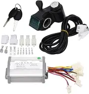 24V 1000W Electric Motor Controller and Thumb Throttle Set, Wide Application for Electric, Scooters, Tricycles, Stable Speed Control, Good Heat Dissipation,