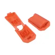Zipper Pull Cord Ends, 25 Pack Zip Clip Buckle Rope End Lock 19mm, Orange