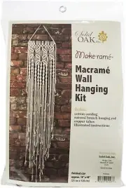 Macrame Wall Hanger Kit-Three Flowers (Pack of 1)