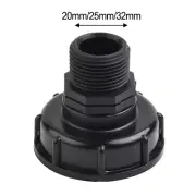 Black Plastic IBC Container Adapter with 1 External Thread for Water Tanks