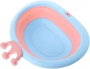 SWOOMEY 1pc Portable Folding Wash Basin Adorable Crown Shape Collapsible Cartoon Washbasin for Material for Travel and Pink