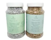 Partylite Unscented Decorative Sand Set 2 for Candles Gold Silver 18 oz