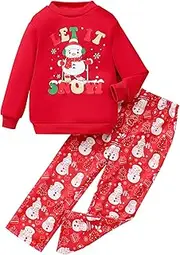 [zarmfly] Little Girls Outfits 2 Piece Toddler Long Sleeve Sweatshirt + Leggings Leopard Winter Clothing Set 2-10 Years