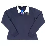 Carlton Blues FC AFL Womens Supporter Rugby Polo Size 16 New AFL