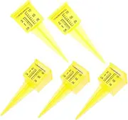 Abaodam 5Pcs Rain Gauge Tube for Garden and Convenient Water Measurement Tool Accurate Outside Rain Gauge Holder for Patio and Lawn Effortless Precipitation Measurement