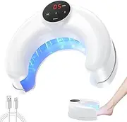 Nail Fungus Laser Device, Rechargeable Nail Fungus Cleaning Device for Multiple Toenail with 3 Working Time, Home Use 905nm Infrared Light + 470nm Blue Light Nail Treatment Device, Safe & Reliable