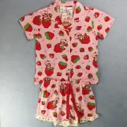Peter Alexander Girls Strawberry Shortcake Pyjama Set Size 6 Short Sleeve New
