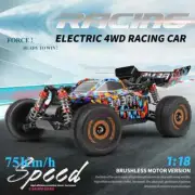 Hot 75KM/H 2.4G RC Car Brushless 4WD Electric Off-Road Remote Control Drift Toy