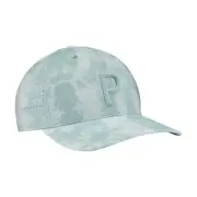 NEW Puma Golf Watercolor Tech P Snapback Hat Cap - Turquoise Surf