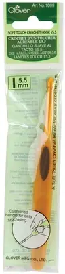 Clover Soft Touch Crochet Hook-Size I9/5.5mm 1009I