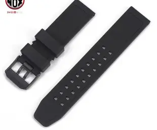 【錶帶家】Luminox 雷明時 23mm 3050 海豹系列 超值代用錶帶(非原廠) PU 錶帶 膠錶帶 膠帶配黑扣