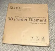 SUNLU ~ 3D Printer Filament ~ 1.75mm ~ 1KG ~ +/- 0.02mm ~ PLA ~ White ~ Sealed