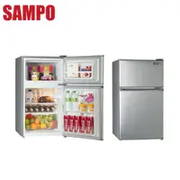 在飛比找鮮拾優惠-【SAMPO 聲寶】92L 定頻雙門小冰箱 SR-C09G 