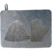 Hat Glove Mat Wool Felt Sauna Cap Man Accessories for Saunas