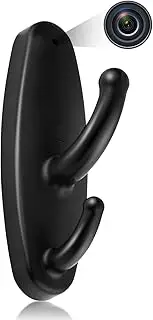 RUMUCF Spy Camera Clothes Hook Mini Hidden Camera HD 1080P Video Recorder with Motion Detection Loop Recording Security Nanny Camera for Baby/Pet, No WiFi Function