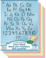 PAC74733 - Pacon Colored Chart Tablet