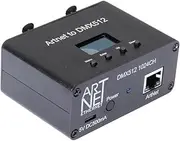 Voniecop ArtNet DMX 512 Ethernet Lighting Controller Interface,2 Universe Metal + Plastic 1 Pcs